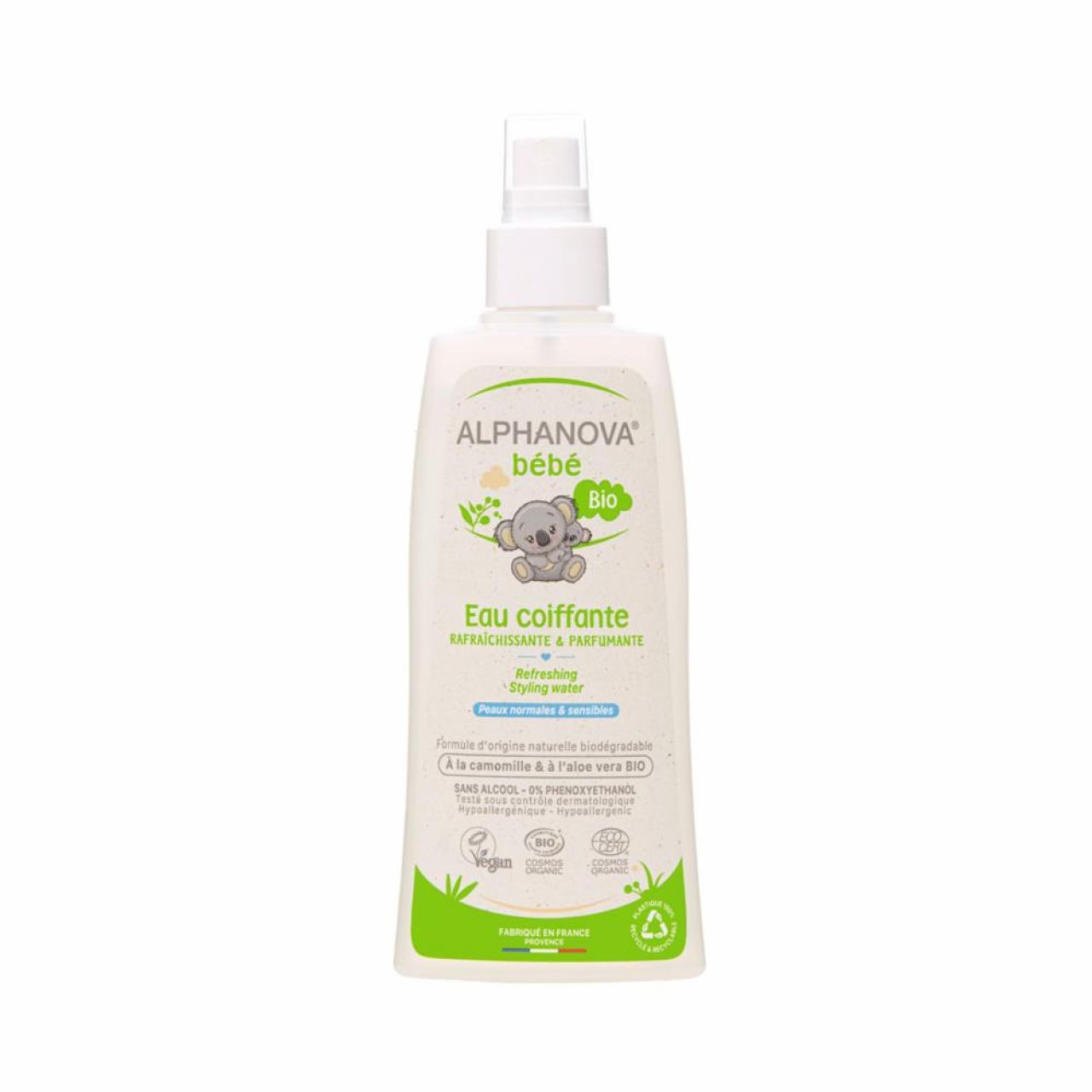 Destacada Agua de peinado refrescante 200 ml - Alphanova bebé