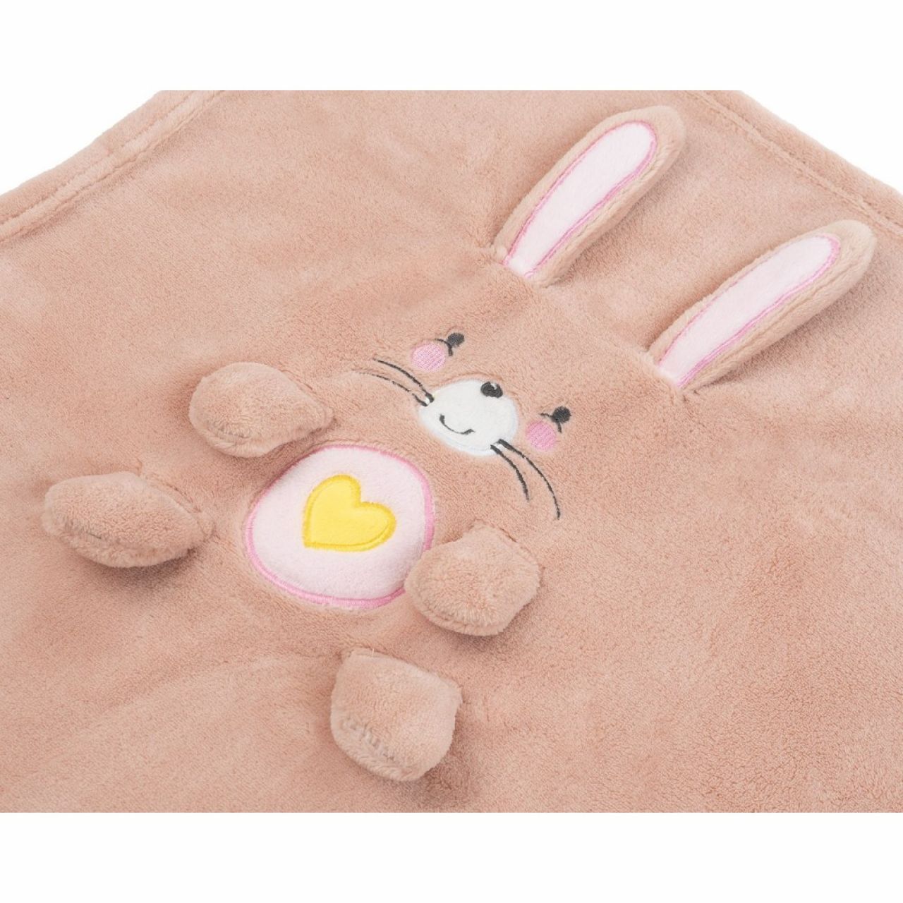 Destacada Manta con bordado 3D Pink Bunny