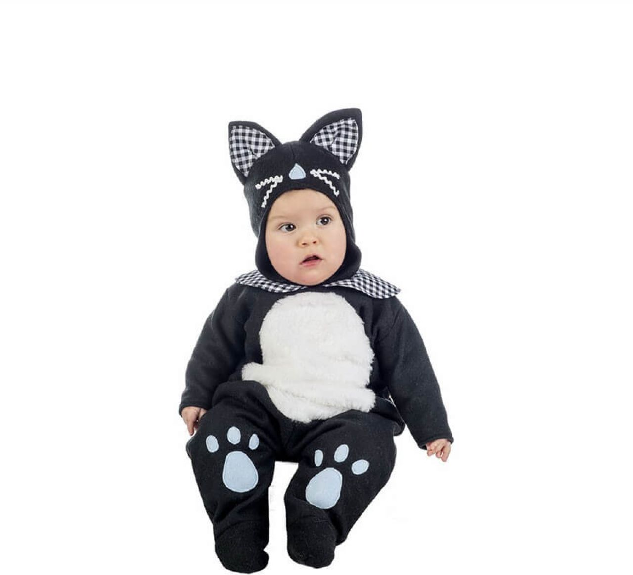 Destacada Disfraz de Gatito Negro para bebé
