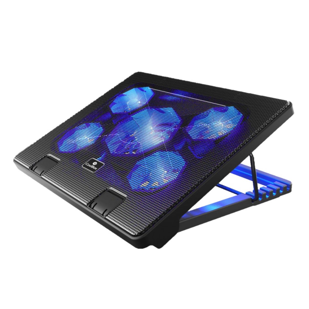 Destacada Base refrigeración para portátil CoolBox LED azul