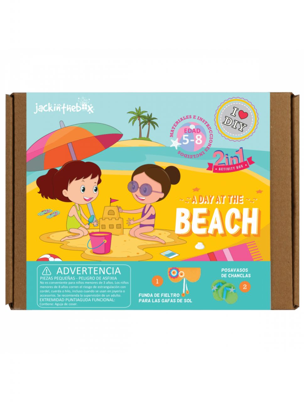Destacada Día en la playa (caja de 2 manualidades)