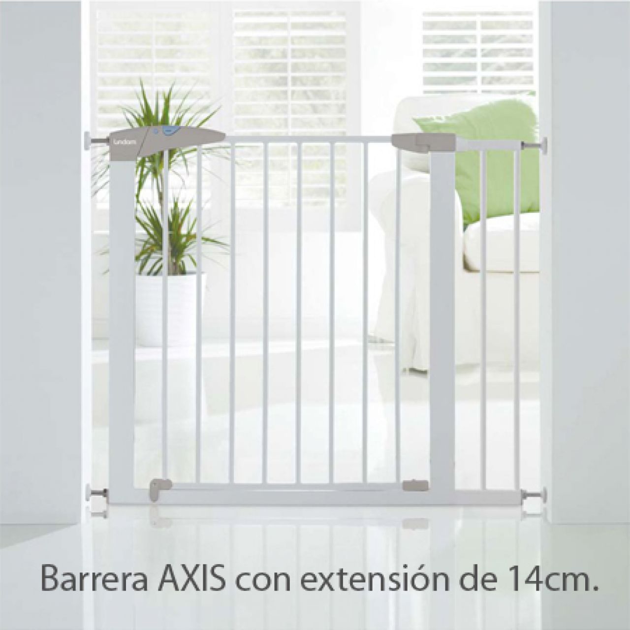 Destacada Extensión barrera blanca  seguridad 14 cm.