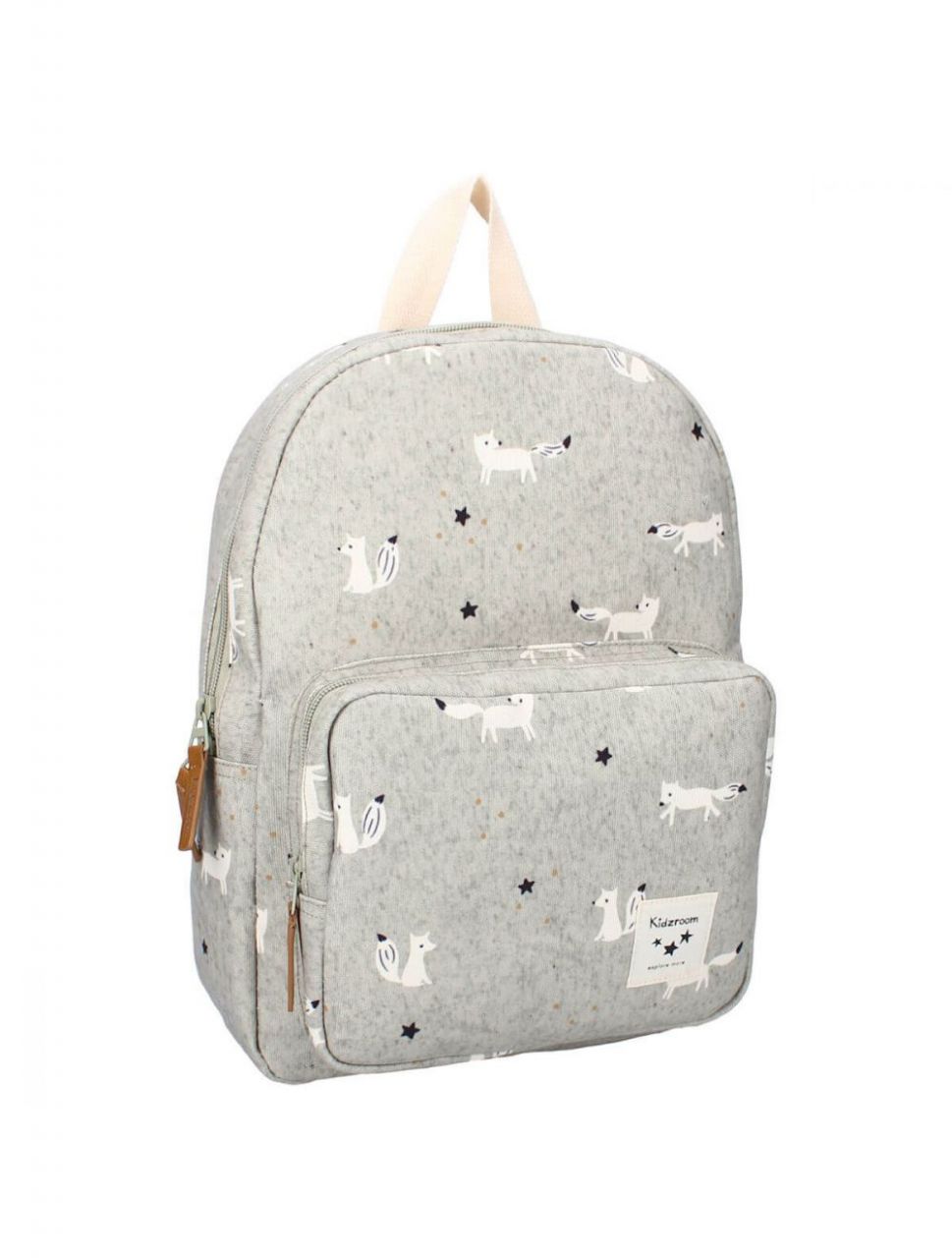 Destacada Mochila Zorros gris (bolsillo grande) Kidzroom