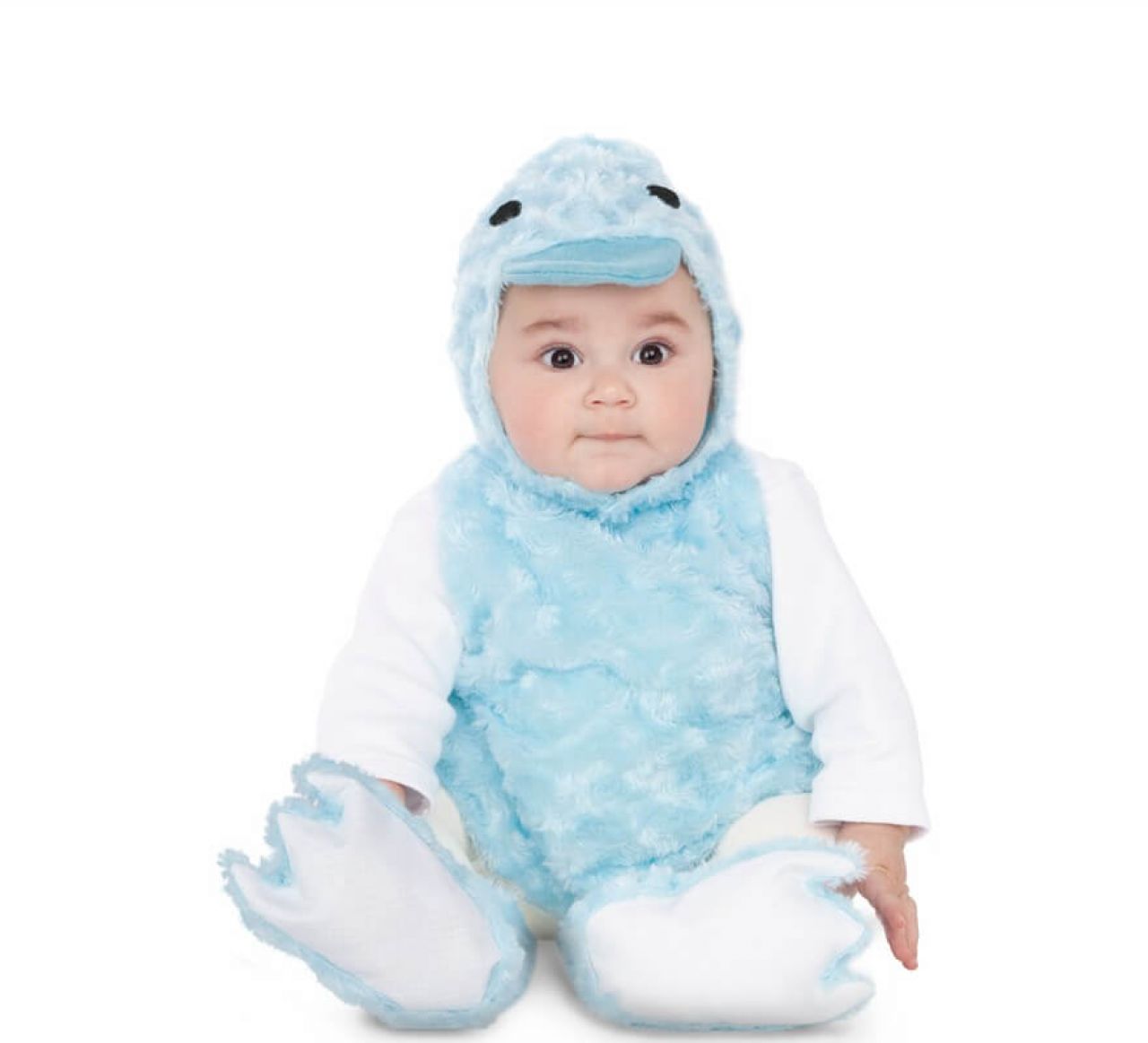 Destacada Disfraz de Patito Azul para bebé