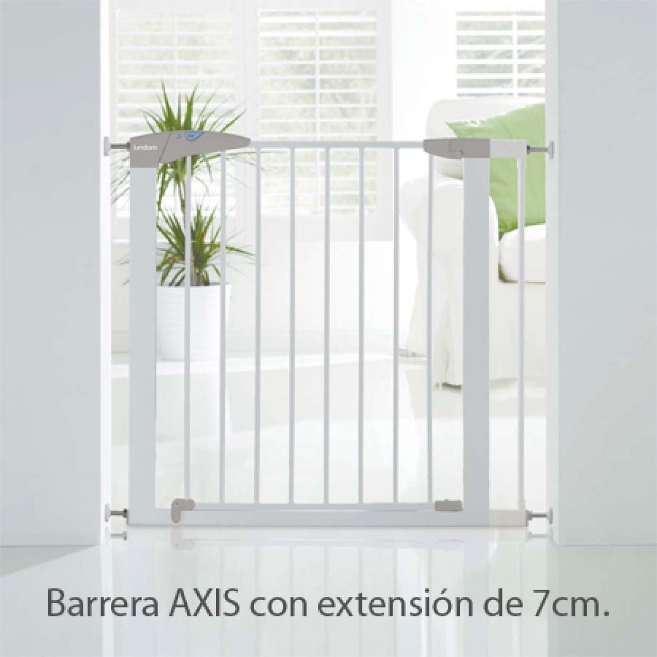 Destacada Extensión barrera blanca seguridad 7 cm.