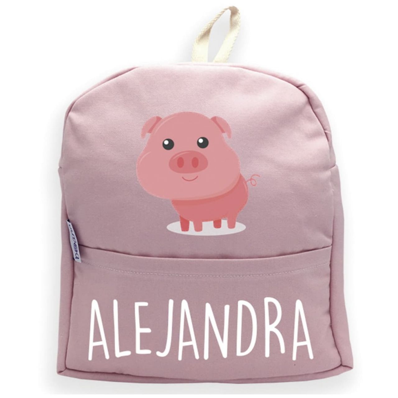 Destacada Mochila Cerdo con Nombre Personalizado