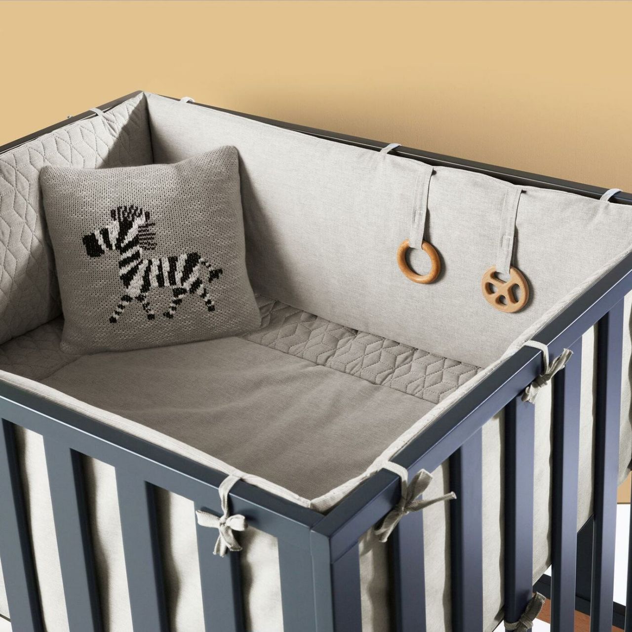 Destacada Protector de cuna - Sweet Grey