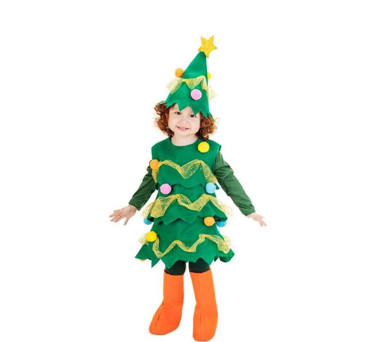 Destacada Disfraz de árbol de navidad para bebé