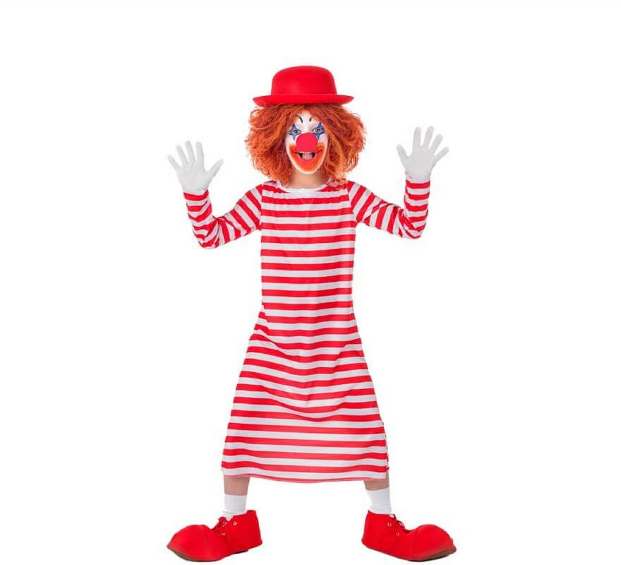 Destacada Disfraz de payaso a rayas