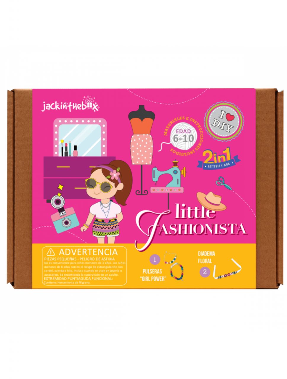 Destacada Pequeña diseñadora (caja de 2 manualidades)