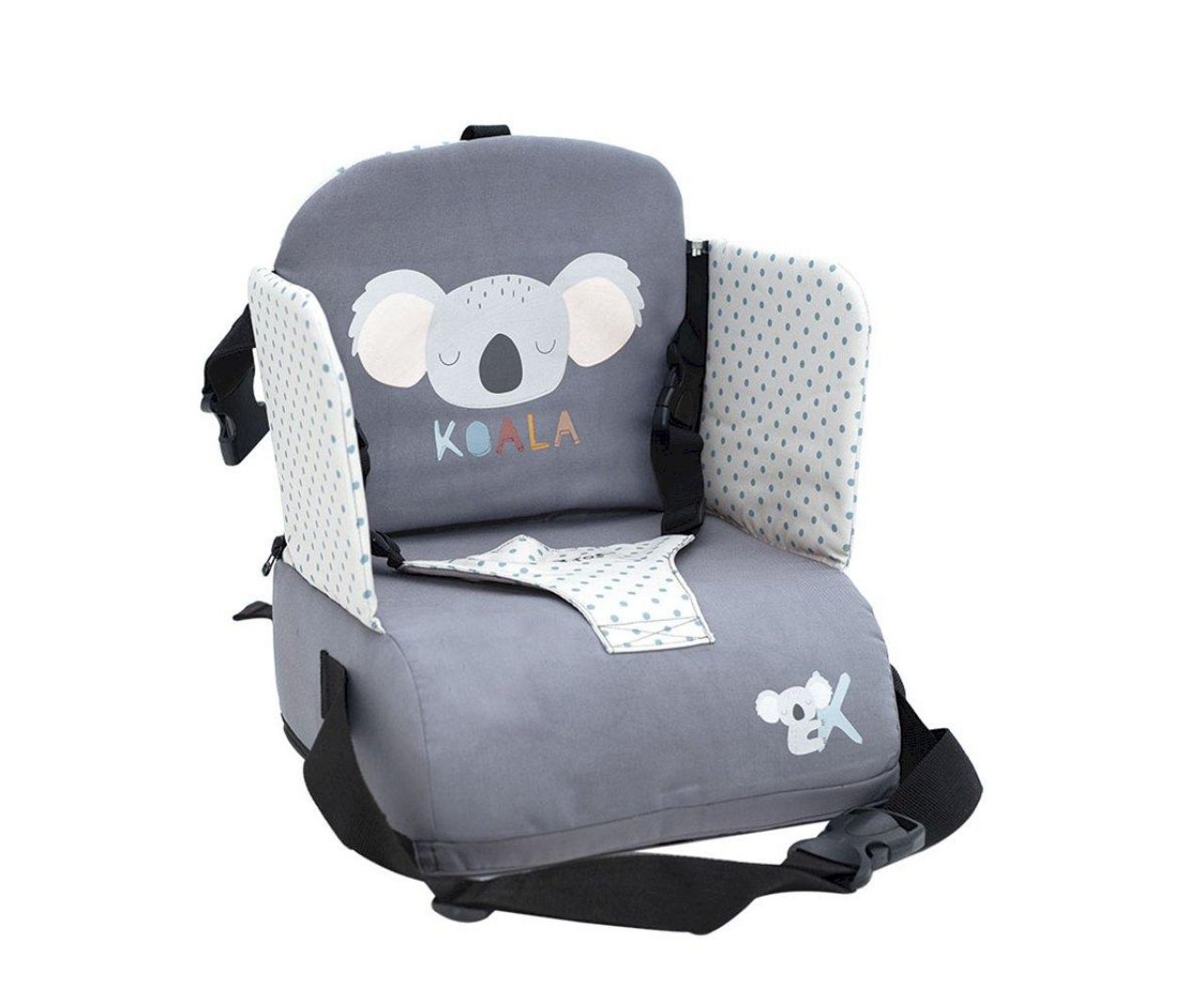 Destacada Asiento elevador plegable Koala (portátil y con bolsillos)