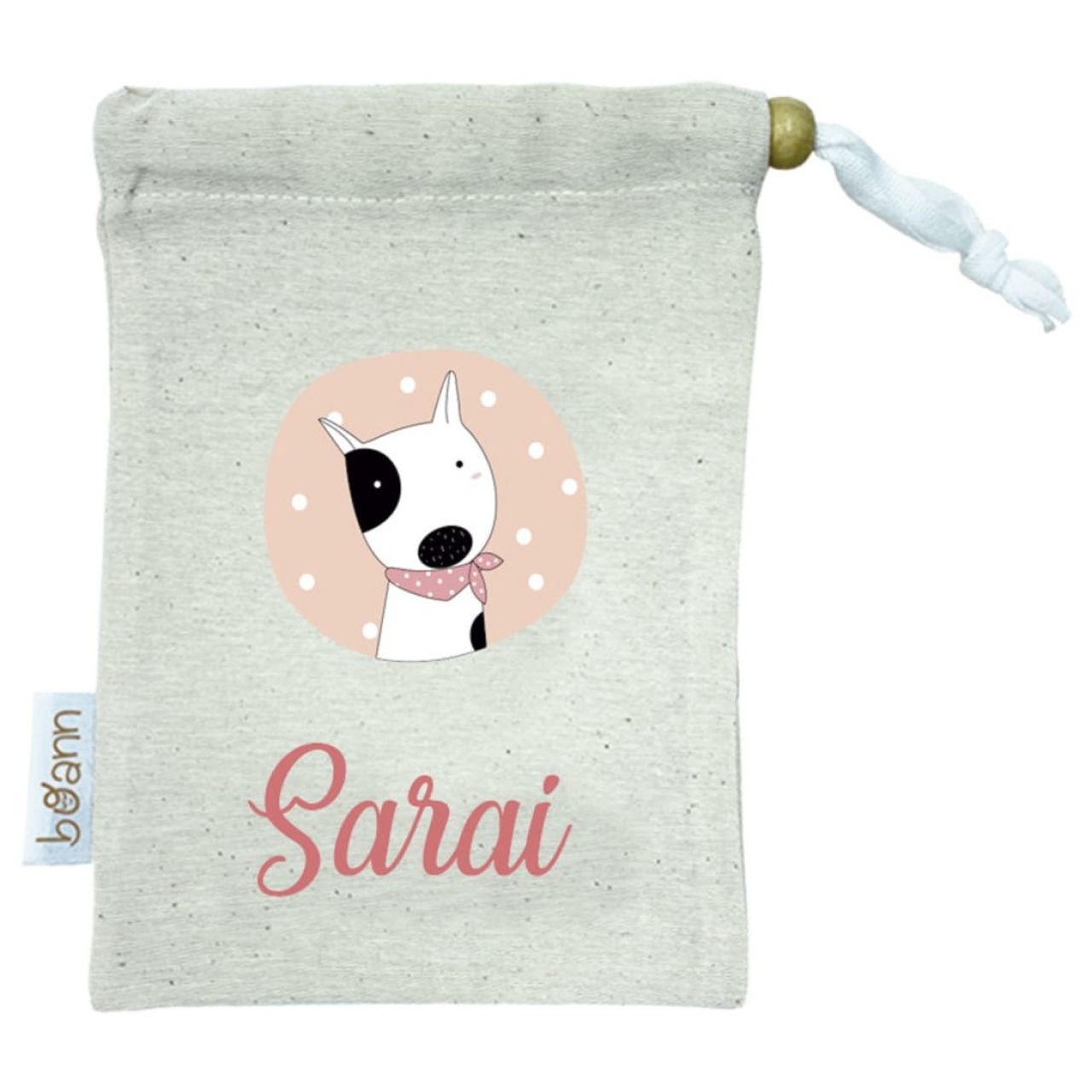 Destacada Portaobjetos Perro con Pañuelo personalizada (Ideal para Mascarilla)