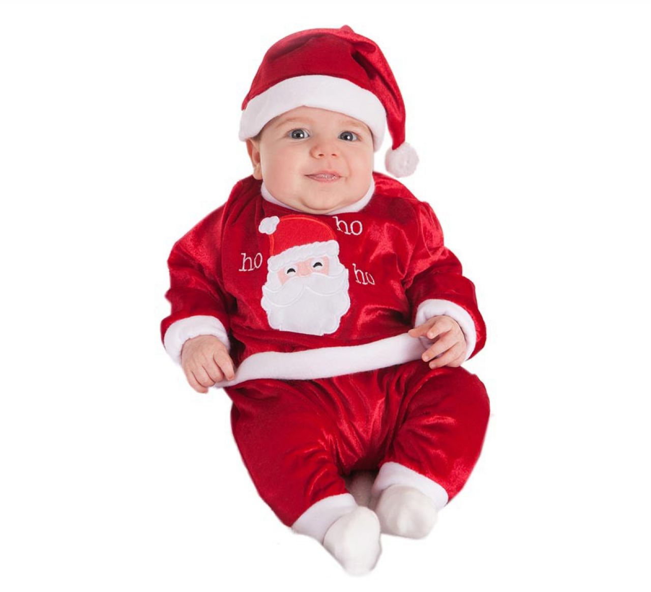 Destacada Disfraz de baby papá Noel para bebé