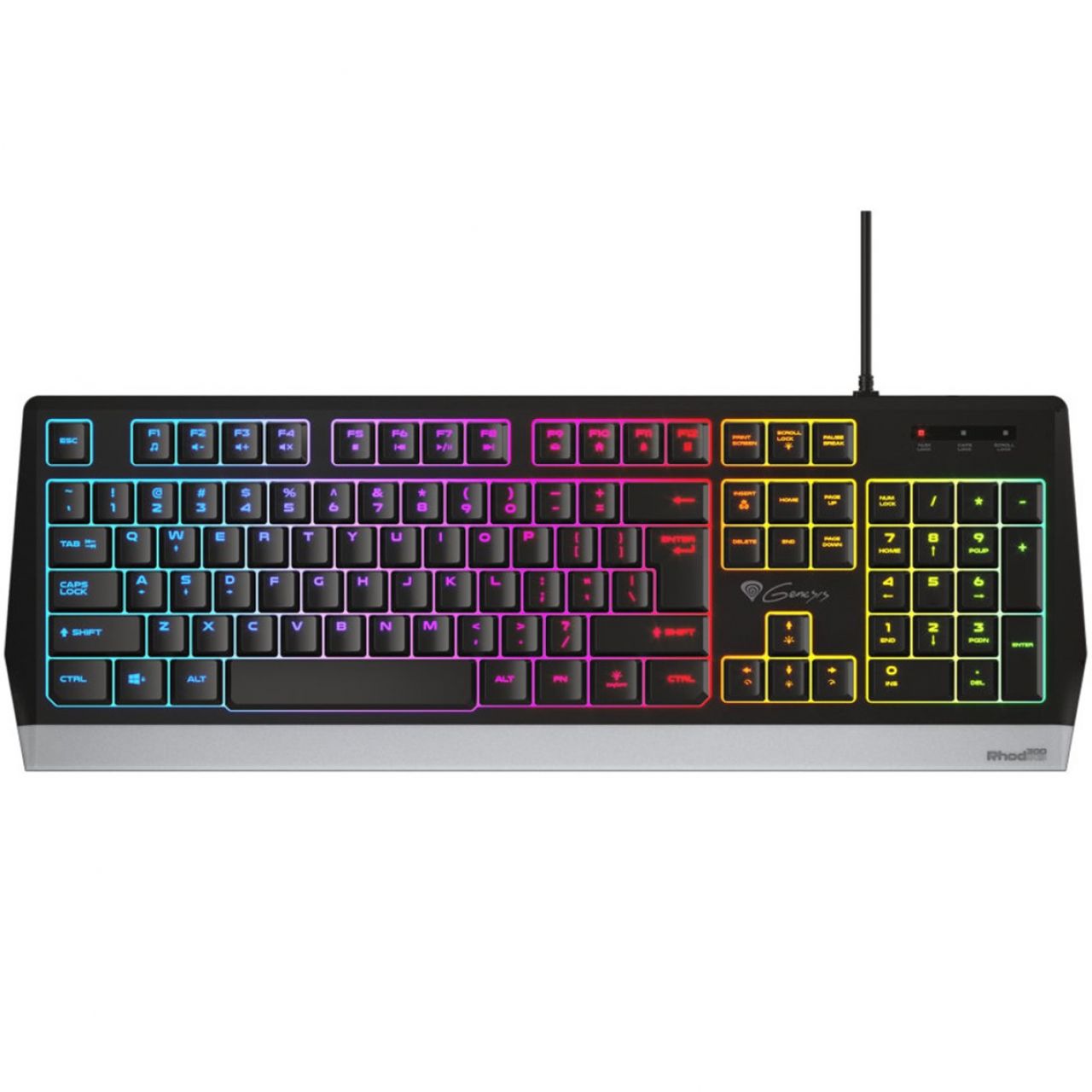 Destacada Teclado gaming Genesis Rhod 300 RGB Retroiluminado Layout