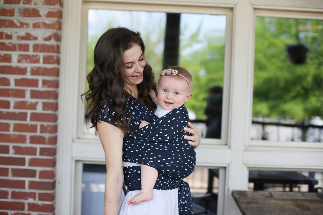 Destacada Fular elástico Wrap algodón Print