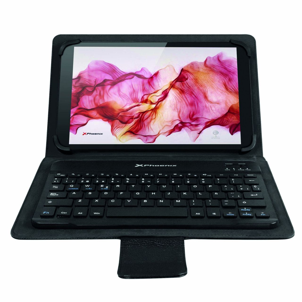 Destacada Funda universal negra + teclado Bluetooth