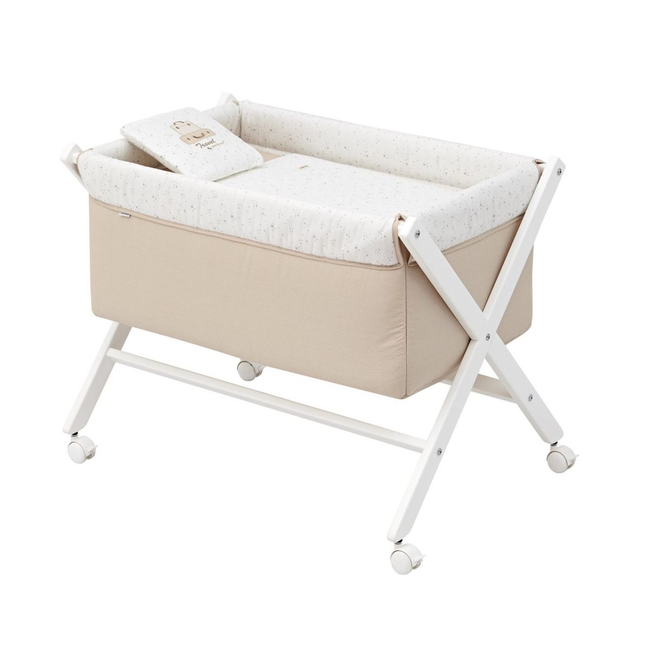 Destacada Minicuna tijera Madera Sky 55 x 87 x 74 cm.
