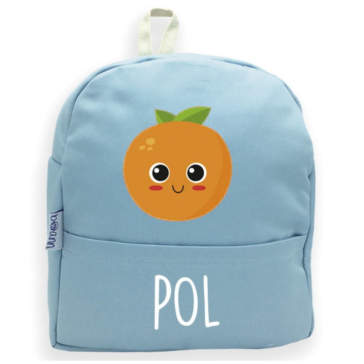 Destacada Mochila Naranja con Nombre Personalizado