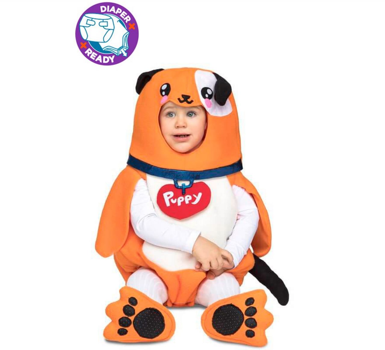 Destacada Disfraz de Perrito naranja para bebé