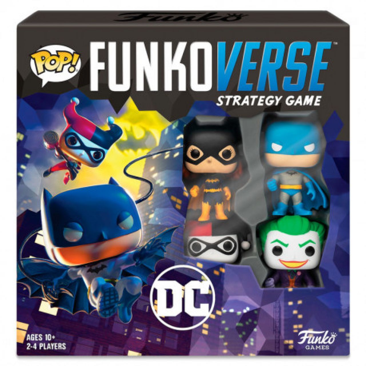 Destacada Juego de mesa Funkoverse DC Batman Batgirl Harley Quinn Joker - Edición 100