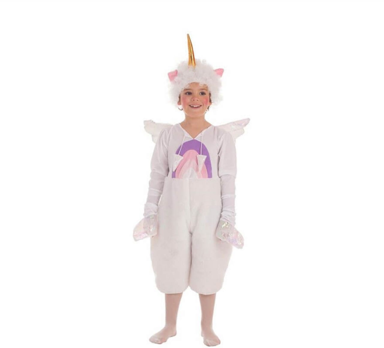 Destacada Disfraz de Unicornio con alas para niño