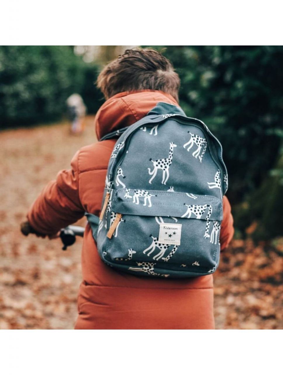 Destacada Mochila Jirafas azul Kidzroom