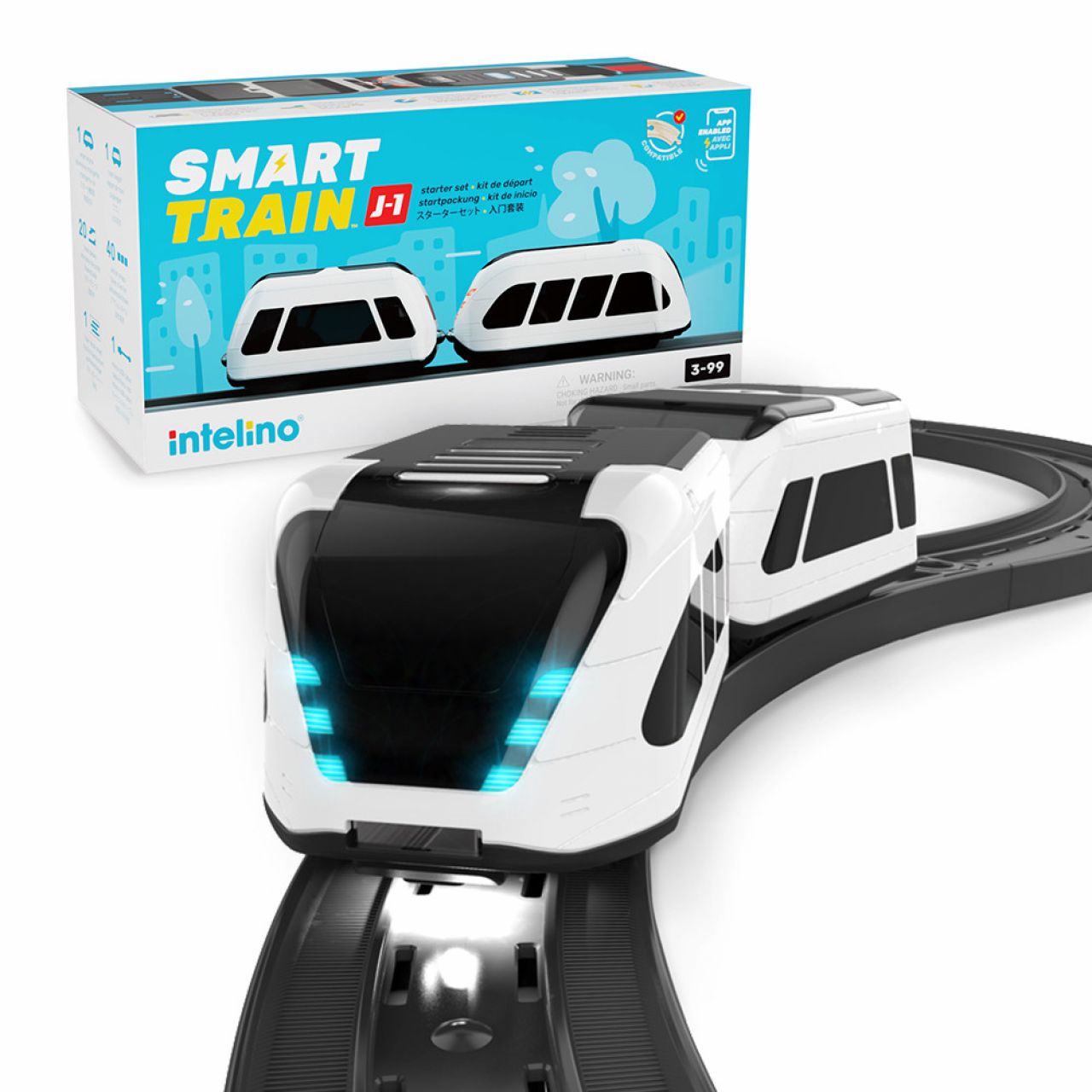 Destacada Tren robot intelino J-1 smart train kit de inicio