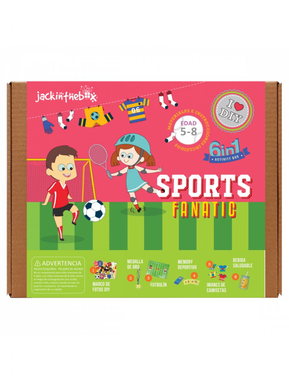 Destacada Súper deportista (caja de 6 manualidades)