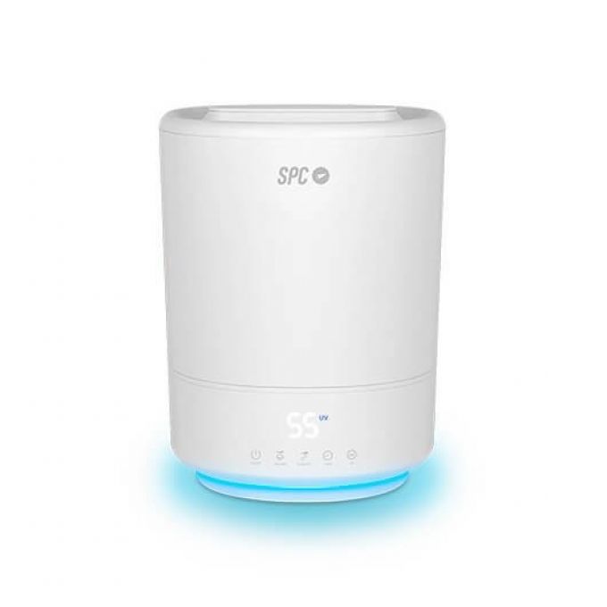 Humidificador inteligente SPC Evadne gris elimina 99.9% bacterias 12H autonomía 10 modos WIFI