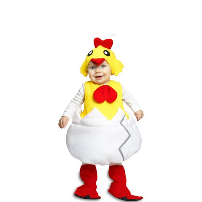 Disfraz de pollito con cascarón