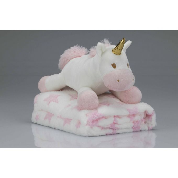 Peluche unicornio + manta