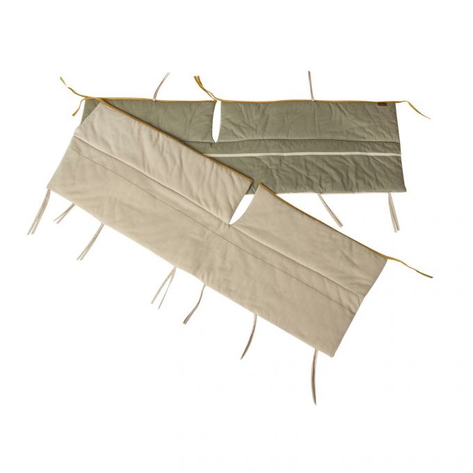Protector de cuna reversible