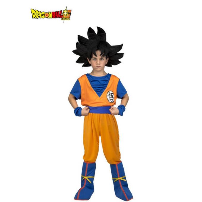 Disfraz de Son Goku de Dragon Ball con peluca