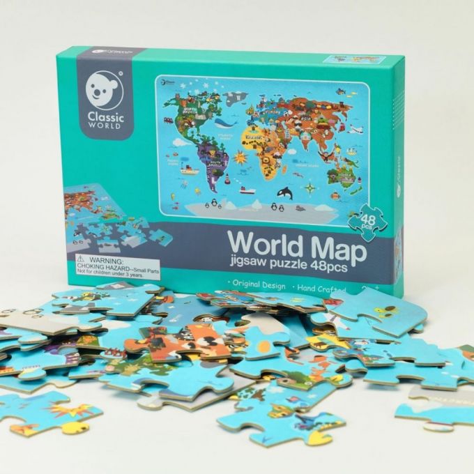 Puzzle Mapa del mundo (48 piezas)