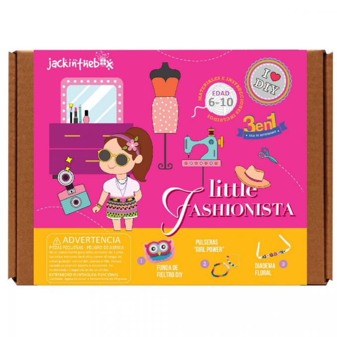 Pequeña diseñadora (caja de 3 manualidades)