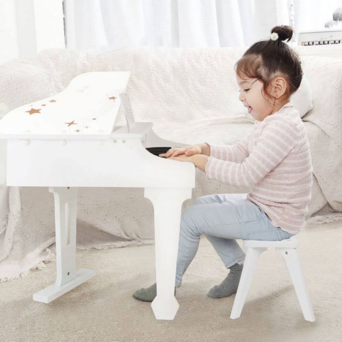 Piano grande blanco