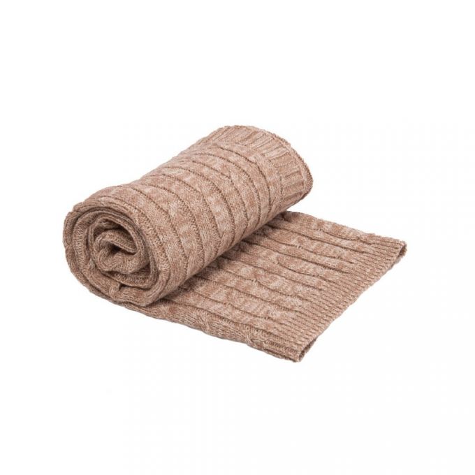 Manta mezcla Beige 