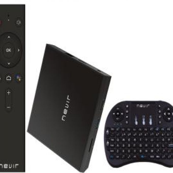 Android TV Nevir con mando y teclado
