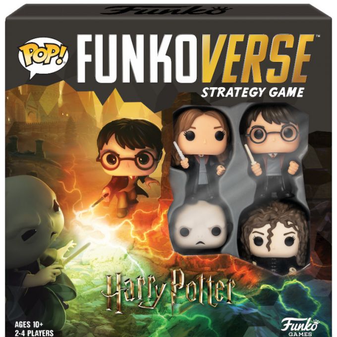 Juego de mesa Funkoverse Lord Voldemort Bellatrix Harry Potter & Hermione - Edición 100