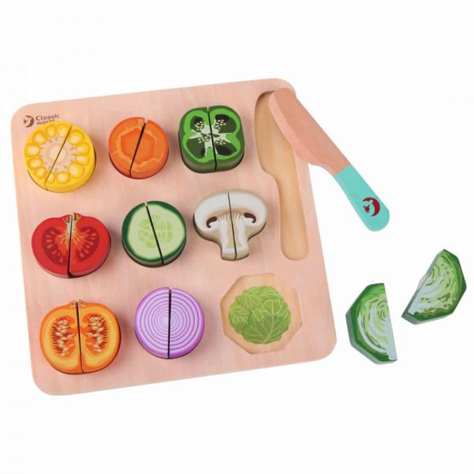 Puzzle Cortar verduras