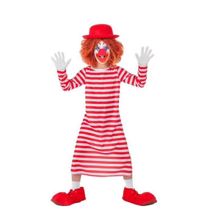Disfraz de payaso a rayas
