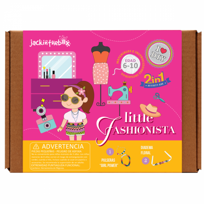 Pequeña diseñadora (caja de 2 manualidades)