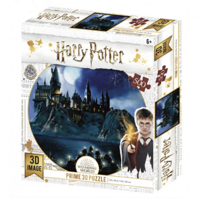 Puzzle 3D Lenticular Harry Potter Hogwarts 500 piezas