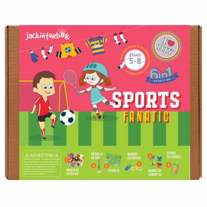 Súper deportista (caja de 6 manualidades)